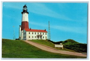 c1950's Montauk Point Lighthouse Montauk Long Island New York NY Postcard