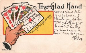 Vintage Postcard 1907 The Glad Hand Everybody's Got Some Card Game