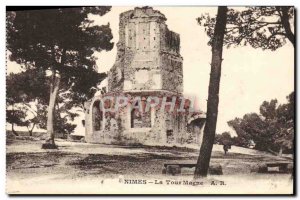 Old Postcard Nimes La Tour Magne