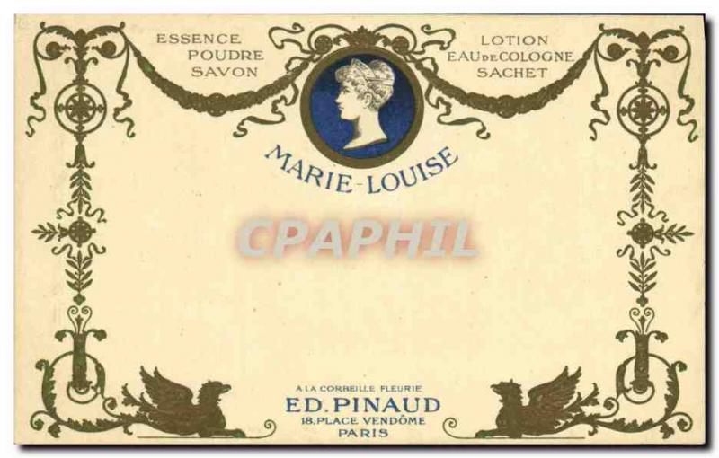 Old Postcard Parfumerie Ed Pinaud Place Vendome Paris Marie Louise Cologne