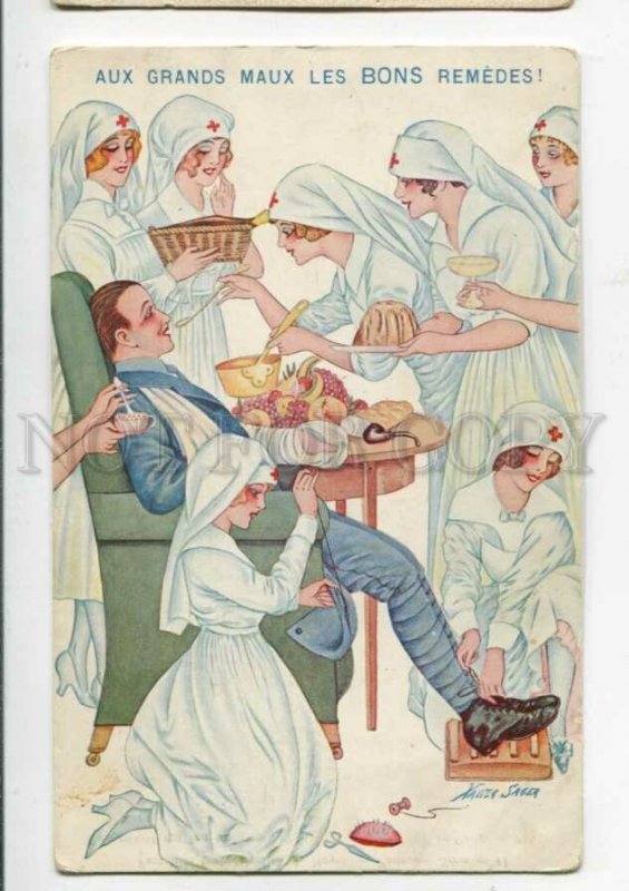 3096888 WWI RED CROSS PROPAGANDA by SAGER Vintage PC