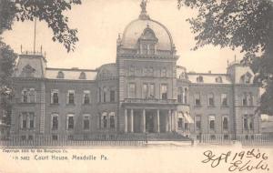 Meadville Pennsylvania Court House Exterior View Antique Postcard J77060