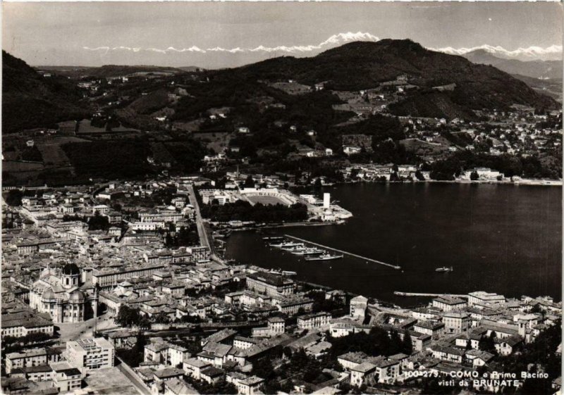 CPA Como e Primo Bacino visti da Brunate . ITALY (541171)