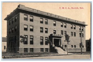 Norfolk Nebraska NE Postcard Y M C A Building Scene Street 1944 Posted Vintage