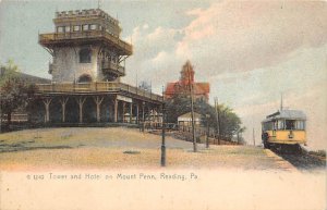 Tower and Hotel on Mt. Penn Reading, Pennsylvania PA