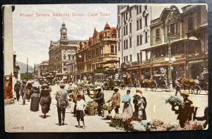 Mint Picture Postcard South Africa Flowers Sellers Adderley Street Cape Town