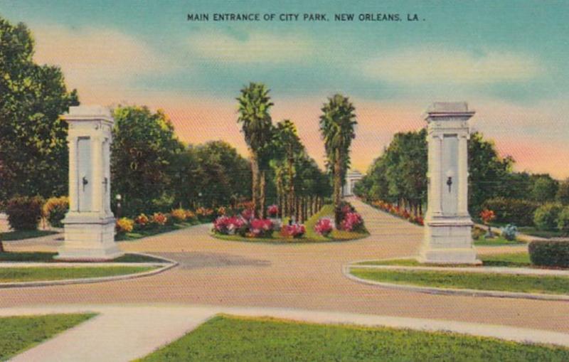 Louisiana New Orleans City Park Main Entrance