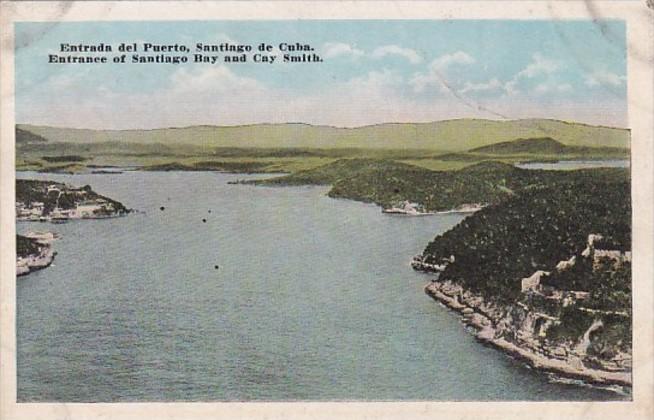 Cuba Santiago De Cuba Entrance Of Santiago Bay and Cay Smith