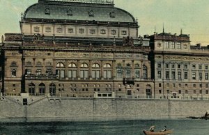 Czech Republic Prague Praha Národni Divadlo National Theater Postcard 07.72