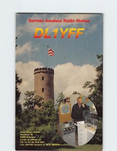 Postcard German Amateur Radio Station, DL1YFF, Bielefeld, Germany