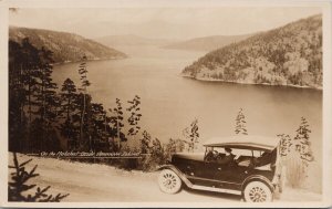 Malahat Drive Vancouver Island BC Early Automobile Gowen Sutton RP Postcard H49