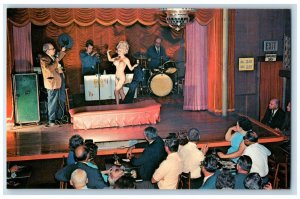 c1950's 500 Club Linda Brigette Nude Performer St. Louis New Orleans LA Postcard