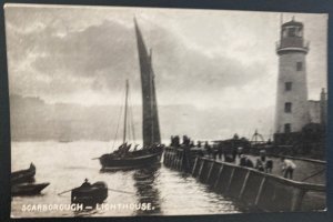 Mint England Real Picture Postcard Scarborough Lighthouse