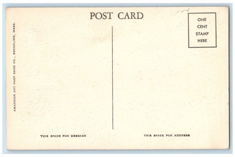 Salem Massachusetts Postcard Hotel Hawthrone Exterior View c1910 Vintage Antique