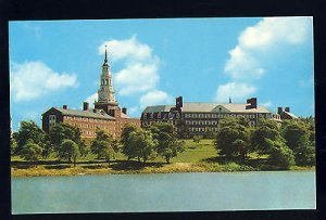 Waterville, Maine/ME Postcard, Colby College Across Johnson Pond, 1950's?