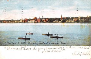 Canoeing on the Connecticut River Springfield, Massachusetts MA