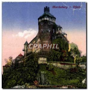 Old Postcard Marksburg a Rhein