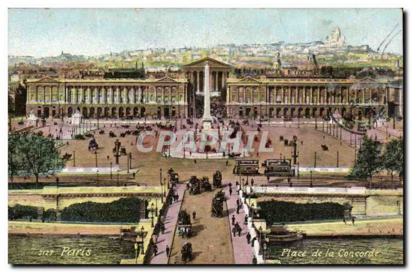 Paris Old Postcard Square concord