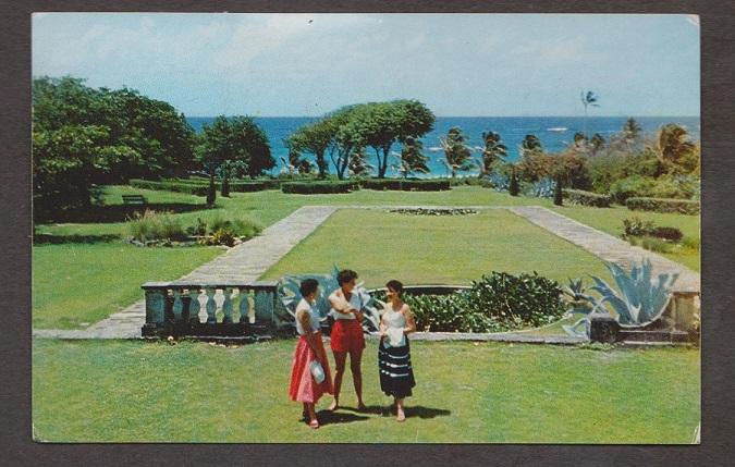 Barbados View Of Sam Lords Grounds, St Philip - Used 1960s Some Wear