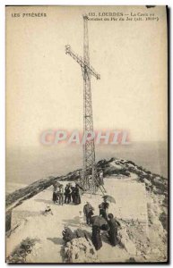 Old Postcard Lourdes Cross Summit Pic Jer