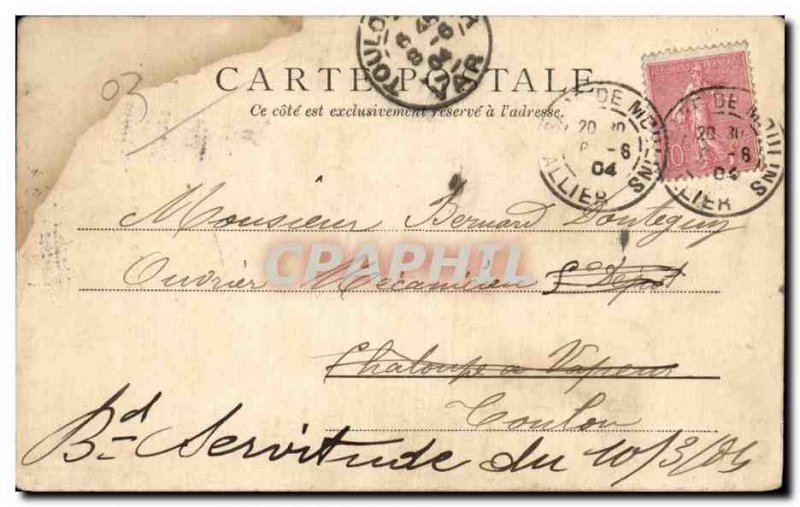 Old Postcard Folklore Bourbonnais Costume