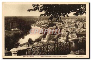 Postcard Old Angouleme Charente and Faubourg Houmeau