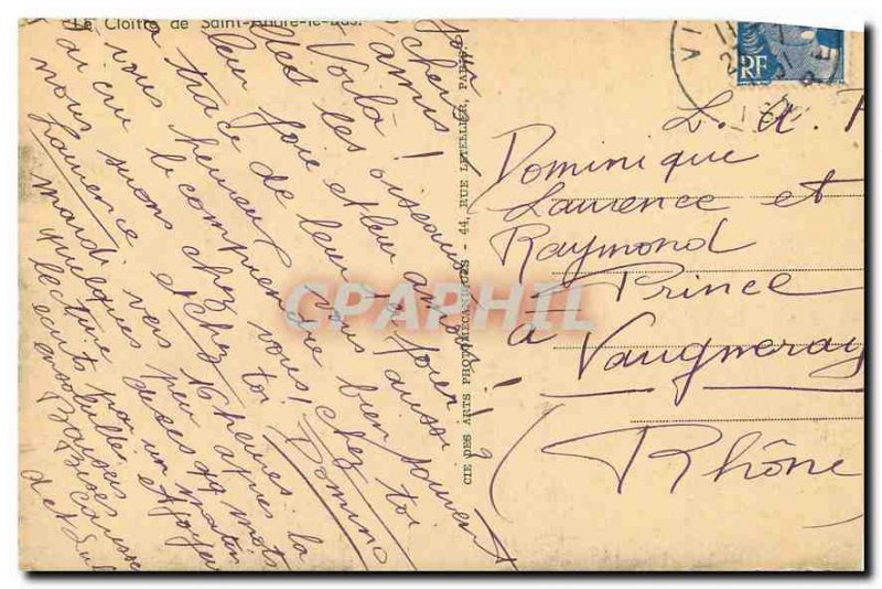 Old Postcard Cloitre Saint Andre le Bas