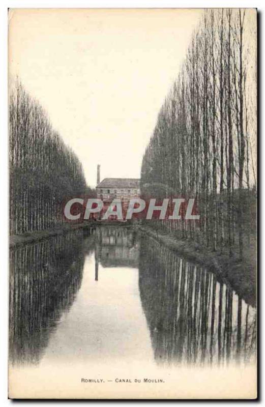 Romilly - Canal du Moulin - Old Postcard