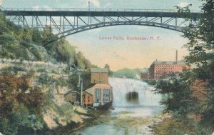 Driving Park Avenue Bridge - Rochester NY New York - Lower Falls on Genesee - DB