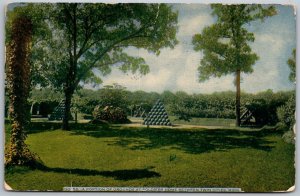 St. Paul Minneapolis Minnesota 1915 Postcard Grounds Soldier's Home Cannonballs