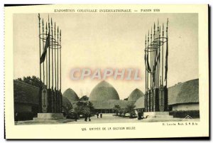 Old Postcard Exposition Coloniale Internationale Paris 1931 Entrance Of The B...