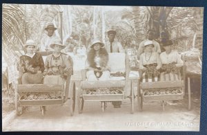 Mint Usa Real Picture Postcard Metcalfe Palm Beach FL Women in Bicycle Chairs