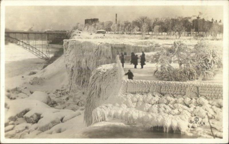 Niagara Falls People on Ice c1910 Real Photo Postcard #3