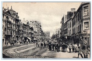 c1910 Business Section St. Mary Street Cardiff Wales Antique Postcard