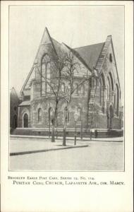 Brooklyn Eagle Postcard Series #114 c1905 Postcard Puritan Cong Church