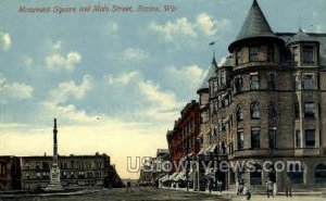 Monument Square Main St. - Racine, Wisconsin WI  