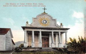 Coeur D Alene River Idaho Old Mission Exterior Antique Postcard K106073