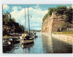 Postcard The channel of the old fortress, Corfu, Greece