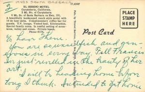 Carpenteria El Sereno Motel 1940s roadside Santa Barbara California Travel 8472