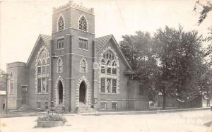 C51/ Glidden Iowa Ia Real Photo RPPC Postcard c1910 M.E. Church Building