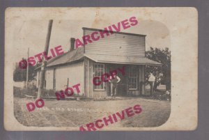 Filson ILLINOIS RPPC 1908 GENERAL STORE nr Arcola Champaign GHOST TOWN? IL