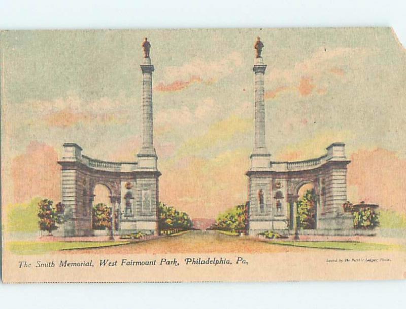 Pre-1907 SMITH MEMORIAL AT FAIRMOUNT PARK Philadelphia Pennsylvania PA hp9843