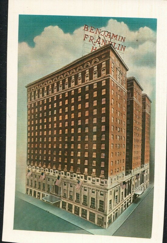 The Benjamin Franklin Hotel, Philadelphia. Pennsylvania Postcard