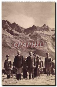 Old Postcard The President of the Republic and President of the Council Galib...