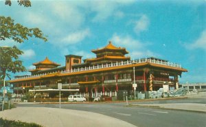 Oceania Floating Restaurant Honolulu Oahu Hawaii Chrome Postcard Unused