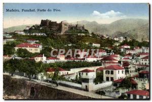 Old Postcard Portugal Madeira Funchal Forte do Pico