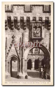 Old Postcard La Rochelle Porte D & # 39Entree De L & # 39Hotel Town