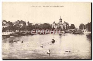 Mulhouse - Post and the New Basin Old Postcard