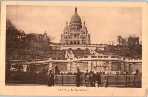 The Basilica Of The Sacred Heart Paris France Postcard