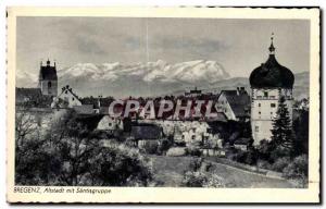 Old Postcard Bregenz Altstadt mit Santisgruppe